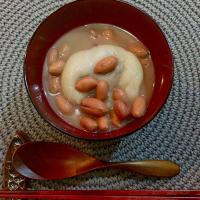 ピーナッツぜんざい(お正月のあんこ餅食べきるぞー！)